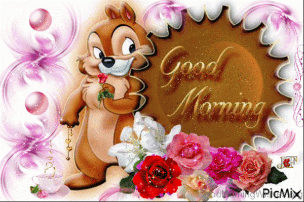 Cute Good Morning Glitter