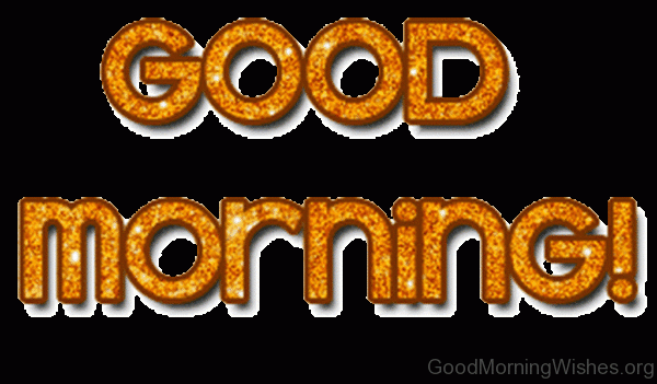 Golden Good Morning Glitter