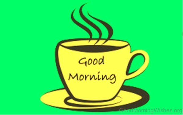Good Morning Coffee Clip Art Image
