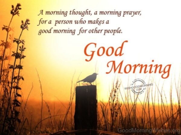 A Morning Thought A Morning Prayer For A Person