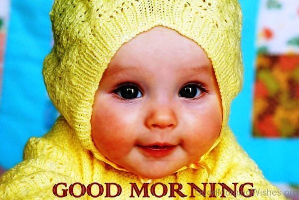 Cute Baby Good Morning Image