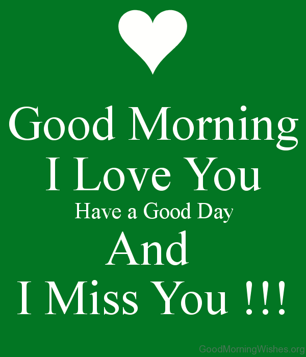 Good Morning I Love You