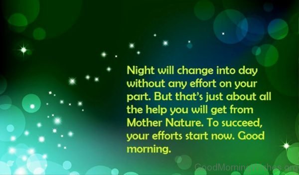Night Will Channge Into Day
