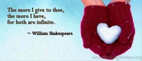 The More I Give To Thee