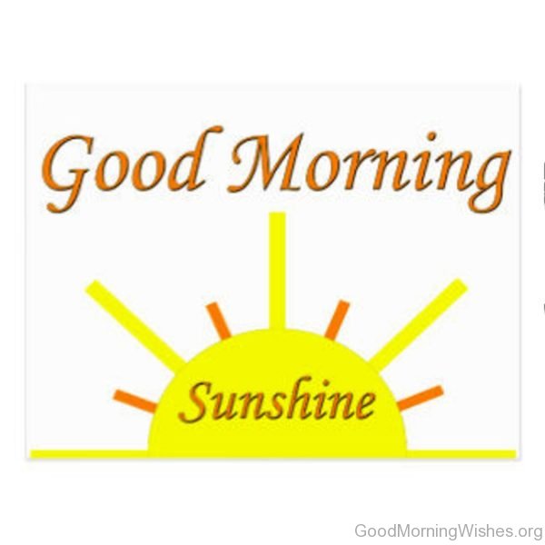 Good Morning Sunshine Postcard