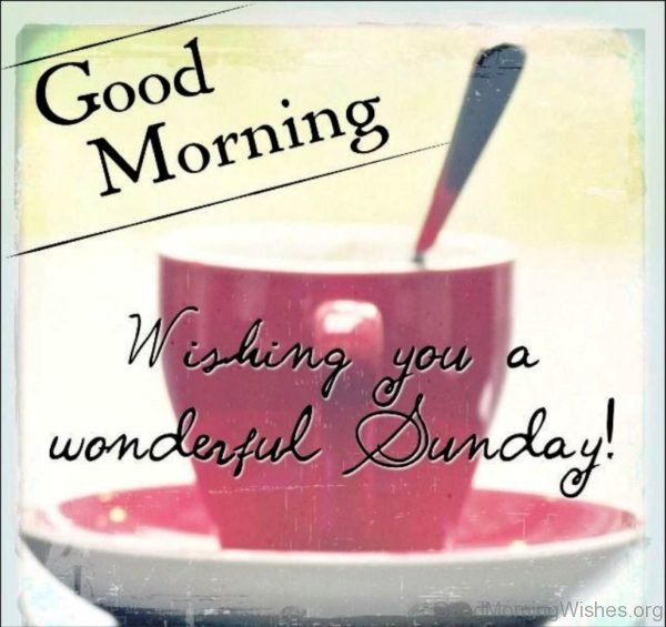 Good Morning Wishing You A Wonderful Sunday