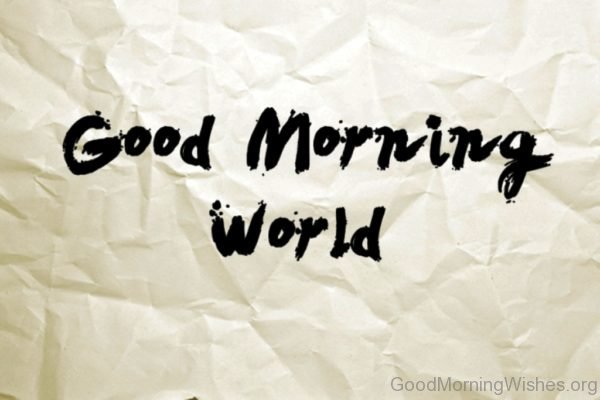 Good Morning World Photo
