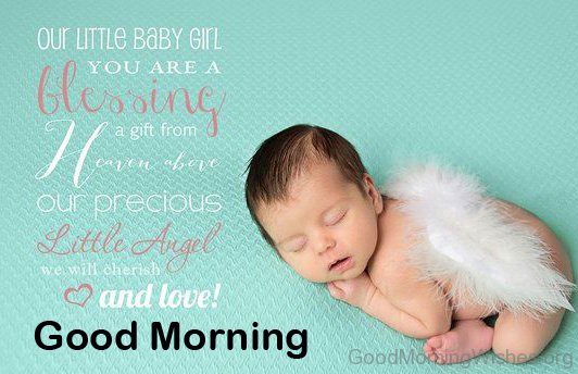 Good Morning Fairy Baby Quotes Image