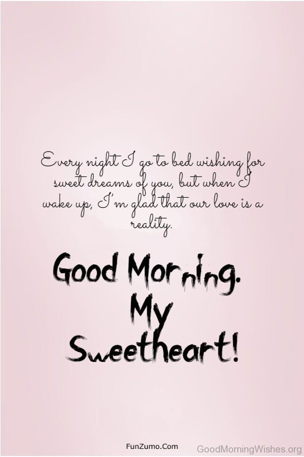 Good Morning My Sweetheart