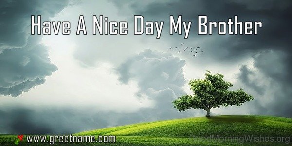 Have A Nice Day My Brother Morning Cloud