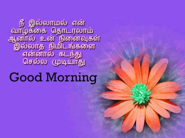 Tamil Good Morning Wish