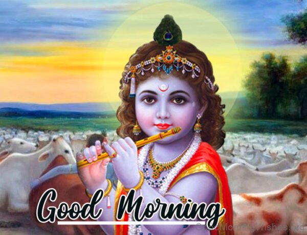 Beautiful Lord Krishna Good Morning