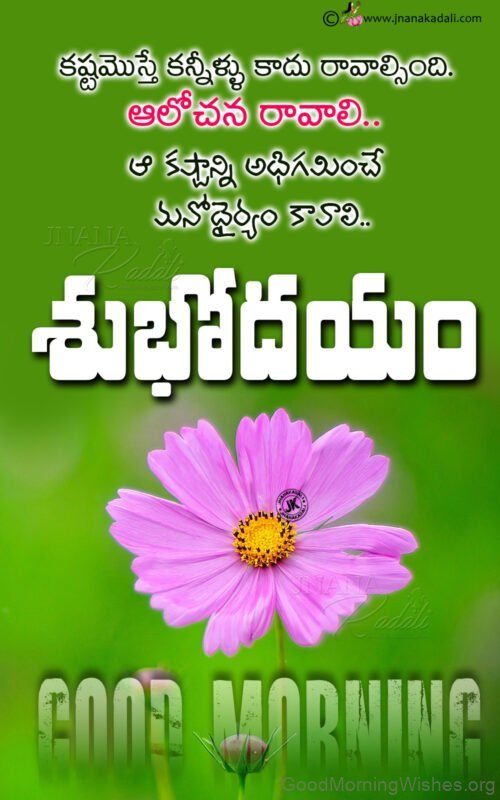 Good Morning Telugu Motivational