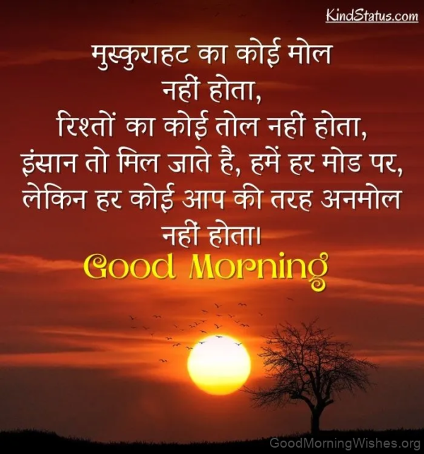 40+ Amazing Good Morning Status In Hindi - Good Morning Wishes