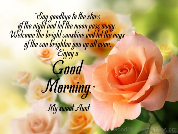 Good Morning To My Sweet Aunt Images