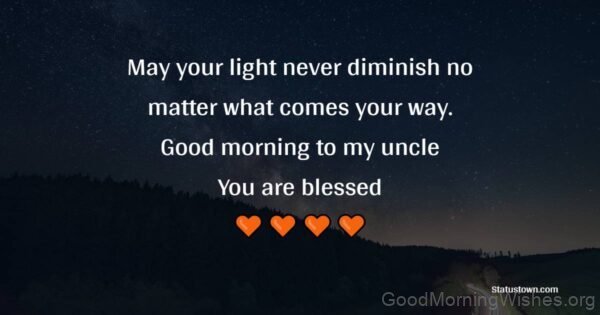 Good Morning Uncle Have A Blessed Day Pic