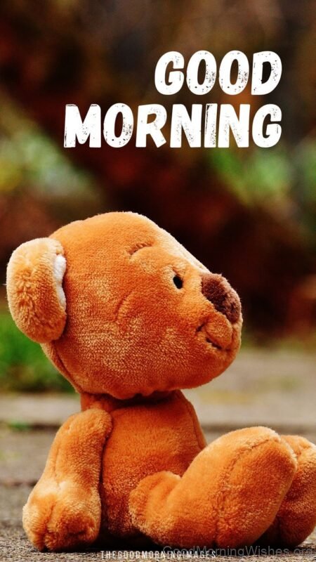 Good Morning Brown Teddy Image