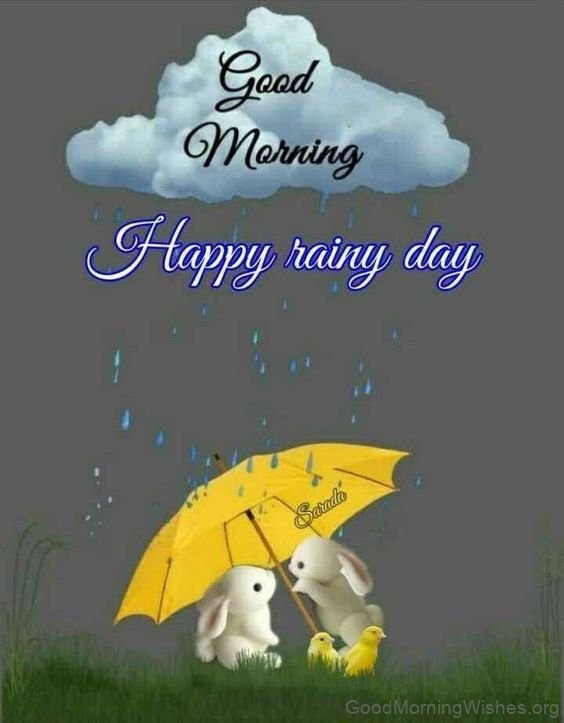 Good Morning Happy Rainy Day Image