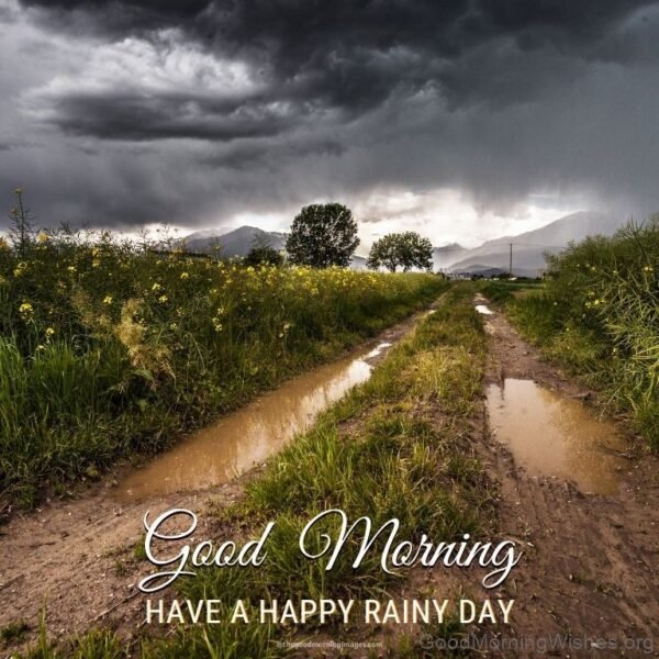 Good Morning Have A Happy Rainy Day Image
