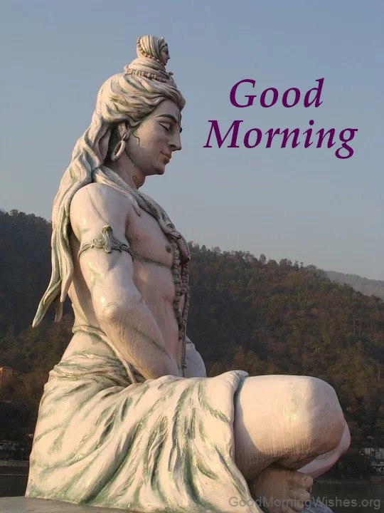 Good Morning With Beautiful Shiva Image