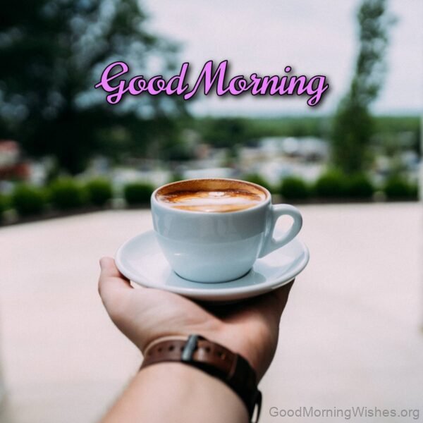 Good Morning With Cup Of Coffee Image
