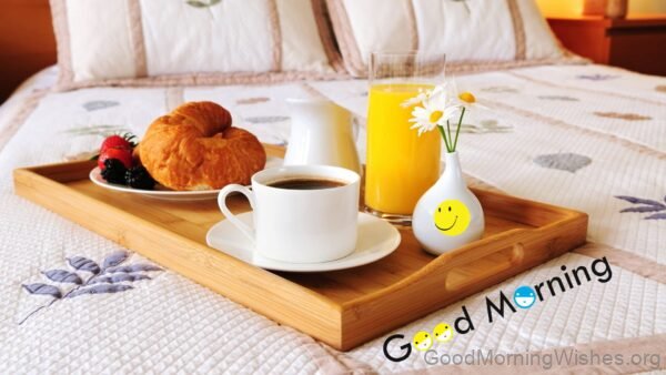 Good Morning With Yummy Breakfast Image