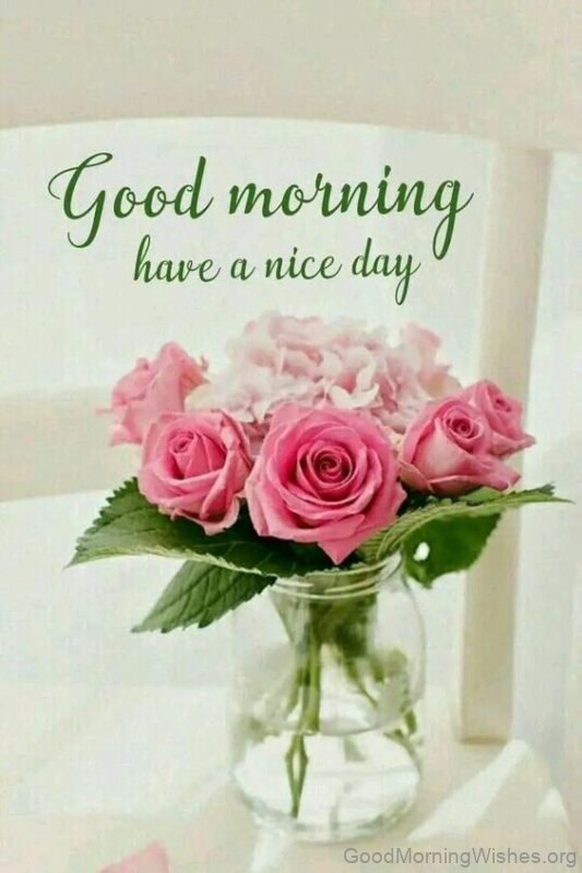 Good Morning Bouquet Wish Have A Your Day Is Blessed