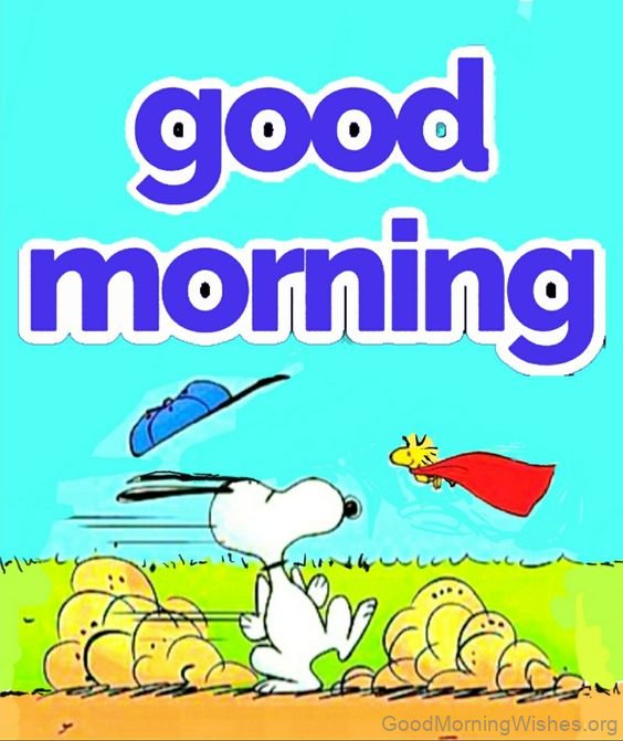 Good Morning Wish Pic Of Snoopy