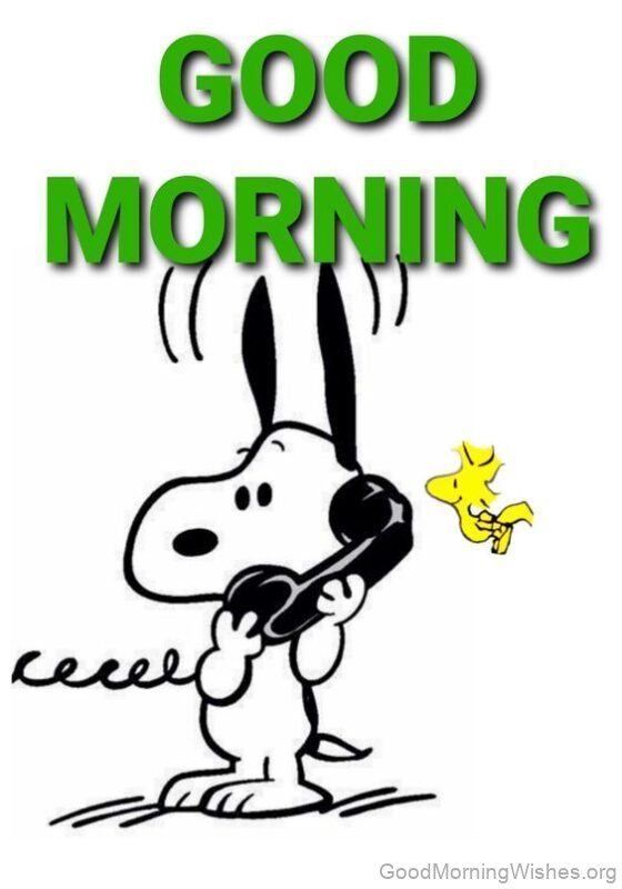 Very Good Morning Wish Image Snoopy