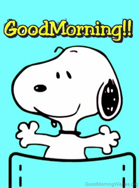 Very Good Morning Wish Snoopy Pic