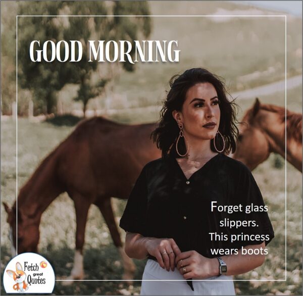 Beautiful Good Morning Horse Wish Image