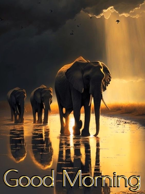 Best Morning Elephant Pics