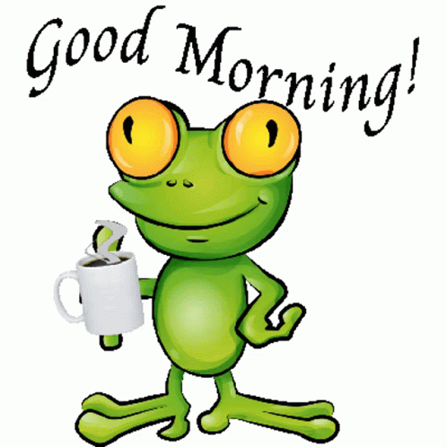 Wonderful Good Morning Frog
