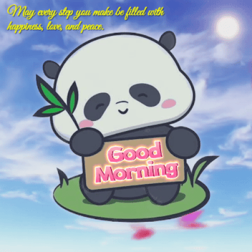 Wonderful Morning Panda Gifs