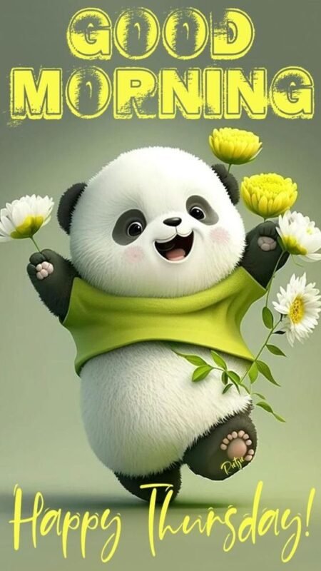 Wonderful Morning Panda Happy Thursday
