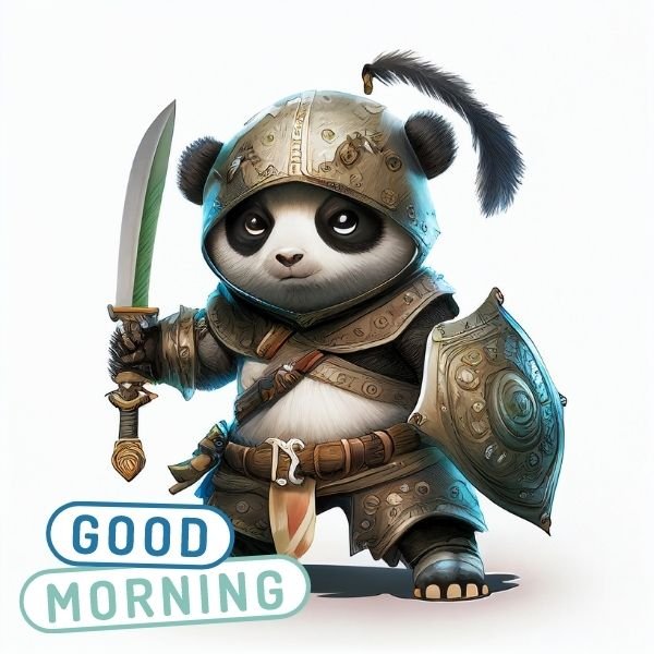 Wonderful Morning Panda Photo