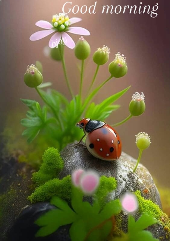 Good Morning Beautiful Ladybug