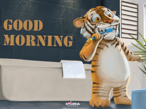 Good Morning Fantastic Tiger Image