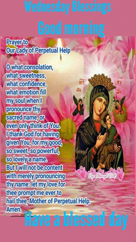 Good Morning Mother Mary Blessed Day