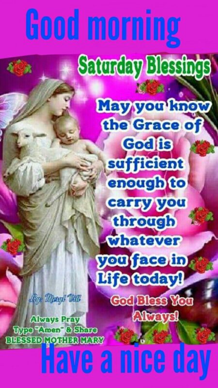 Nice Day Good Morning Mother Mary