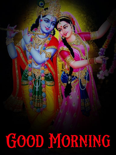 Nice Radha Krishna Good Morning Images